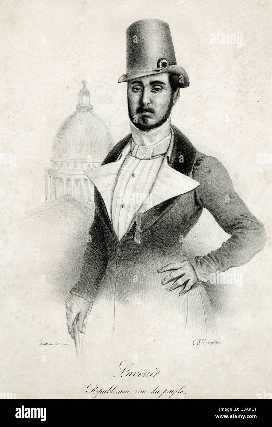 L'avenir, le republicanisme en France Banque D'Images