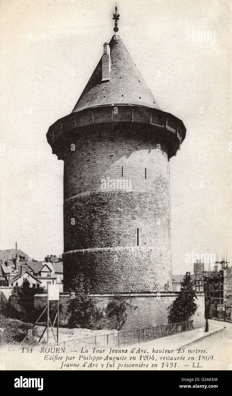Tour de Jeanne d'Arc Rouen, France Photo Stock Alamy