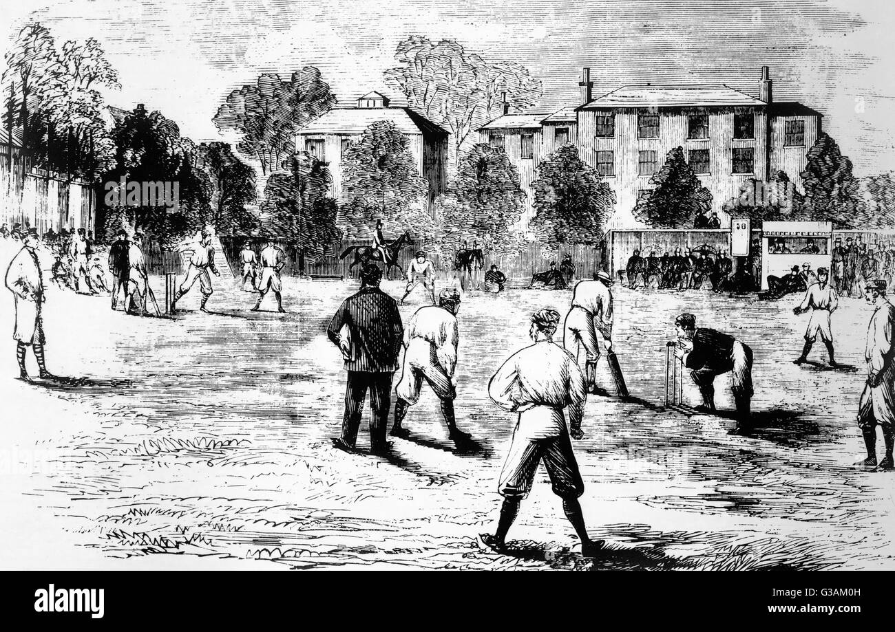 Jour d'ouverture de la saison au Lord's 1865 Banque D'Images