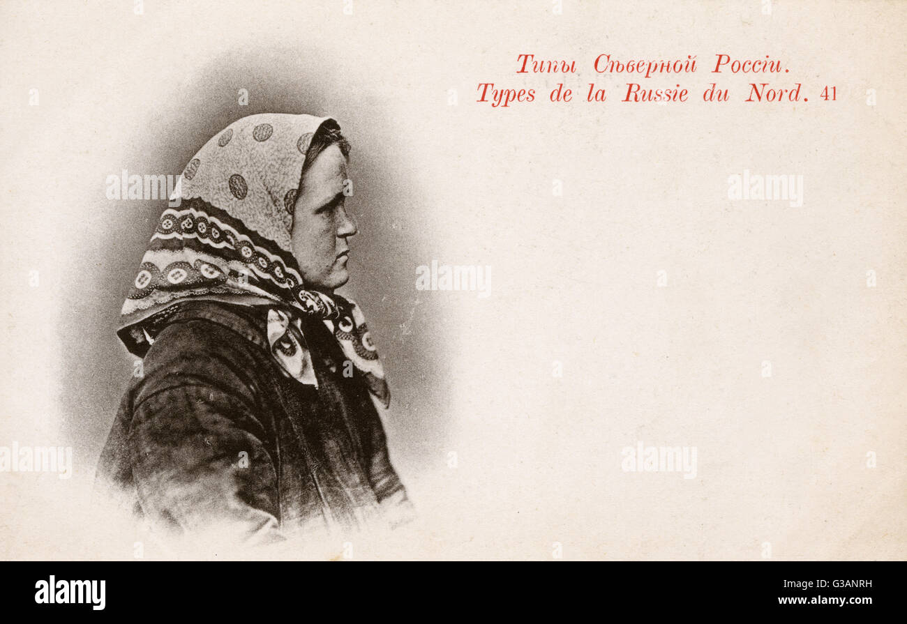 Physionomie - Type russe du Nord - femme (2/2) Banque D'Images