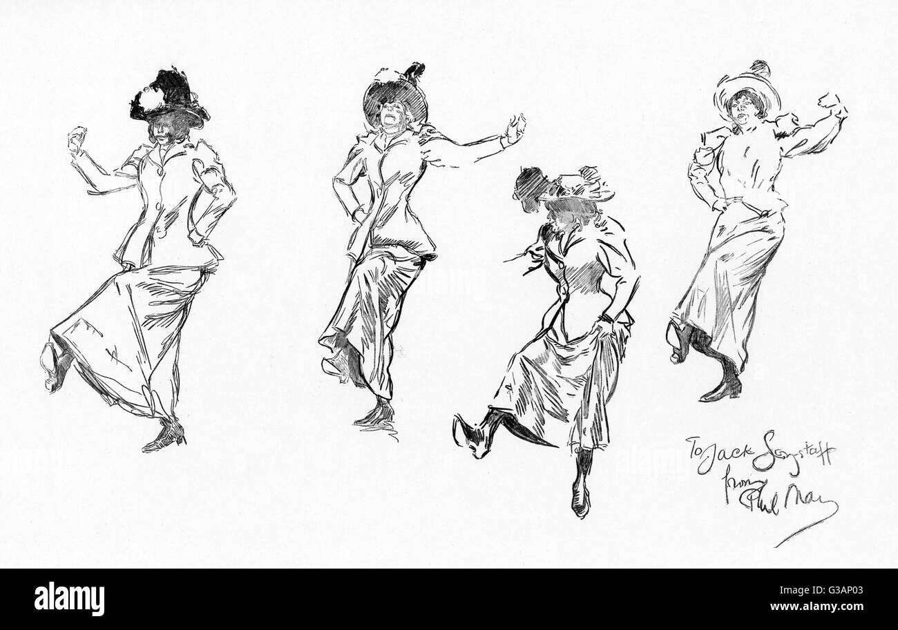 Études pour Une danse de fille de Coster Banque D'Images