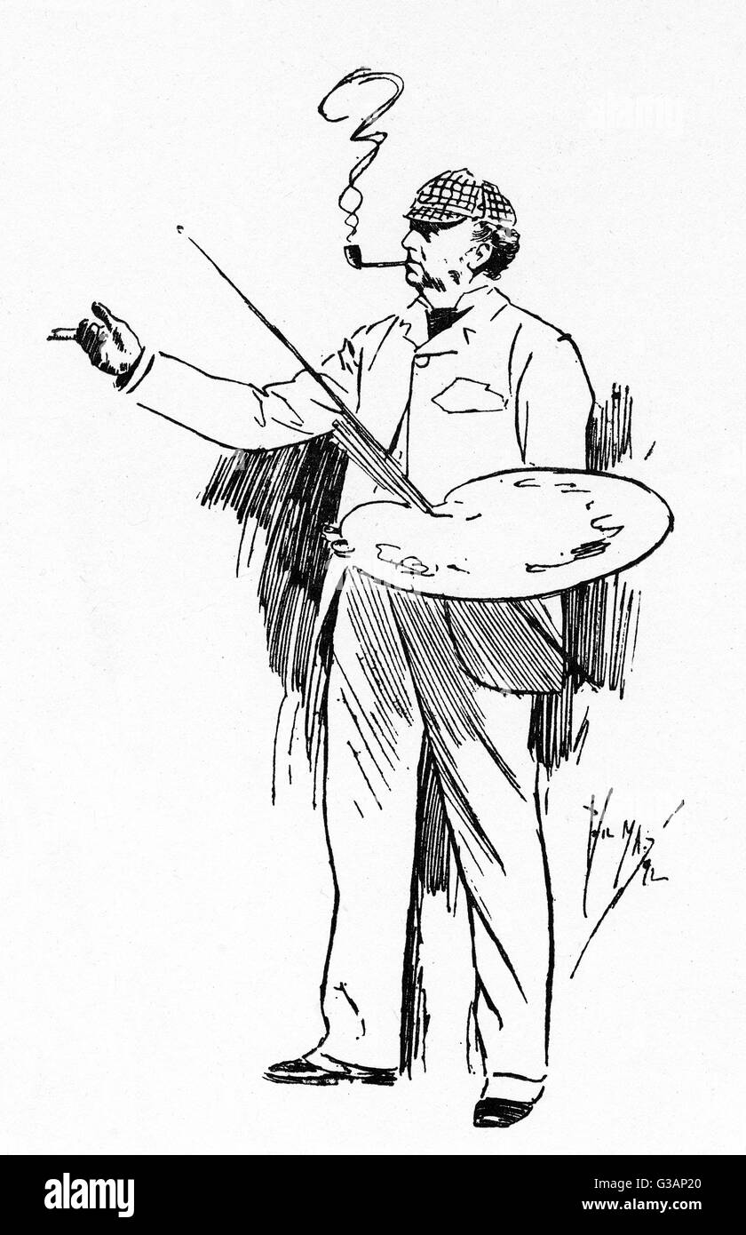 Sir John Everett Millais RA - portrait de Phil May Banque D'Images