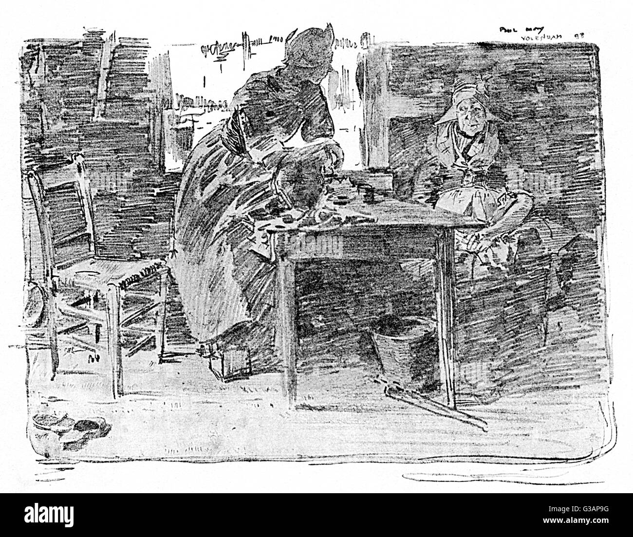 L'intérieur d'un cottage hollandais traditionnel à Volendam Banque D'Images