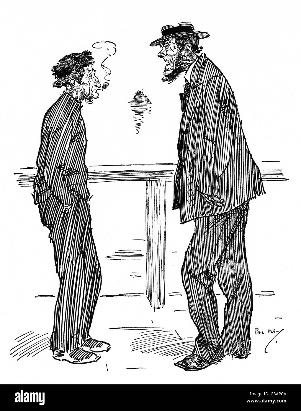 Deux vieux sels ratent leur passé glamour Banque D'Images