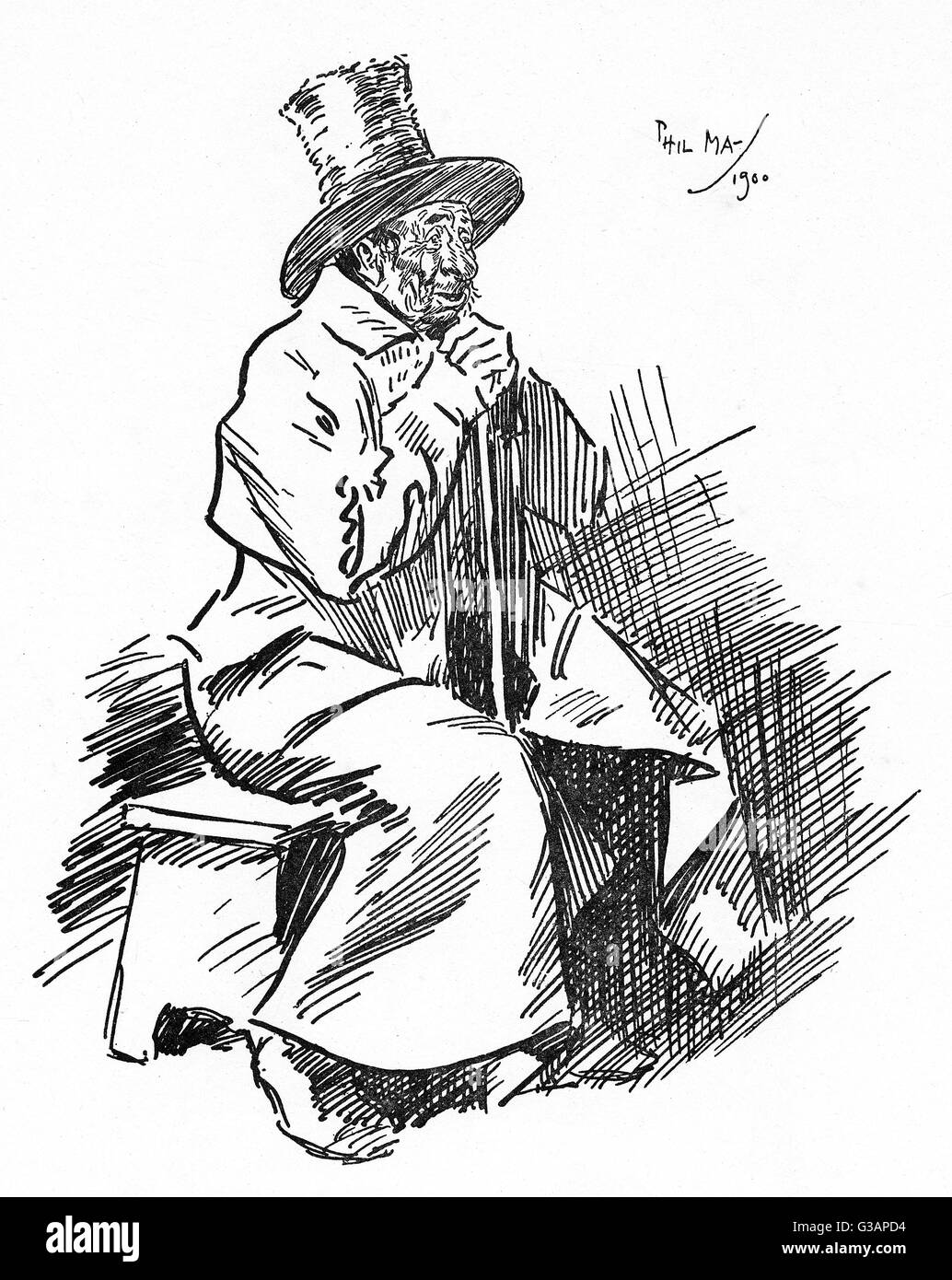 Le vieux Yokel exalte les qualités de combat de son fils Photo Stock