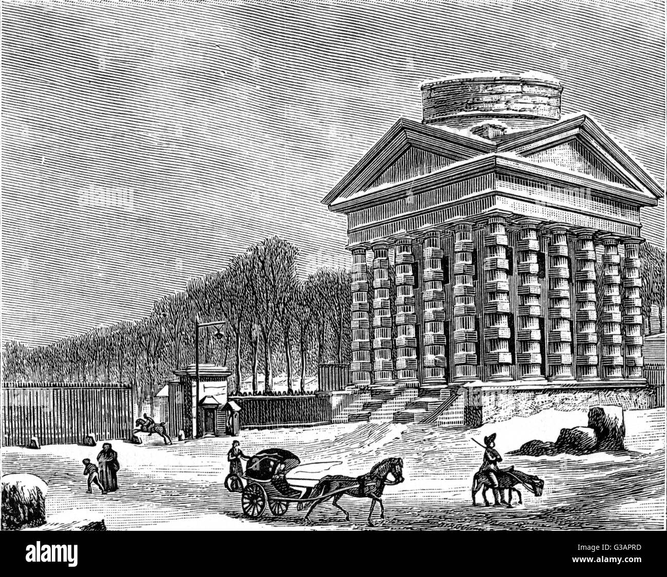 Paris, France - Barrière des champs Elysées. Banque D'Images