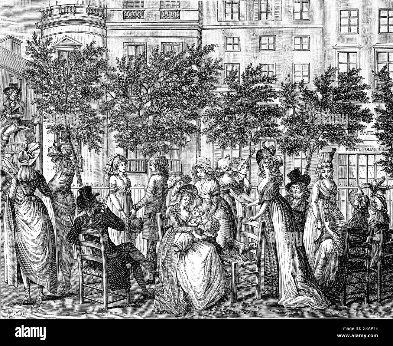 Paris, France - Boulevard des Italiens. Banque D'Images