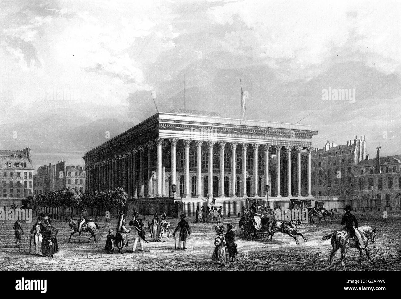 Paris, France - la Bourse. Banque D'Images