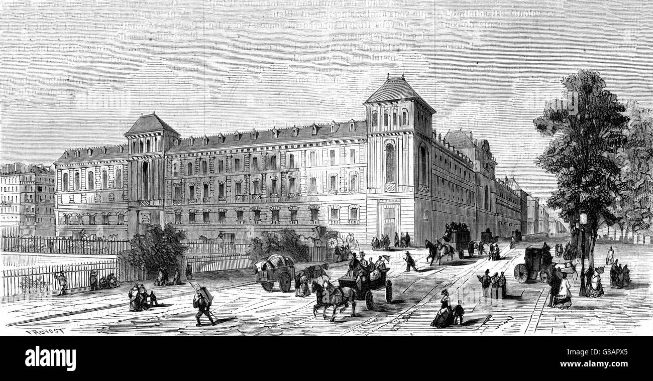 Paris, France - Collège Chaptal. Banque D'Images