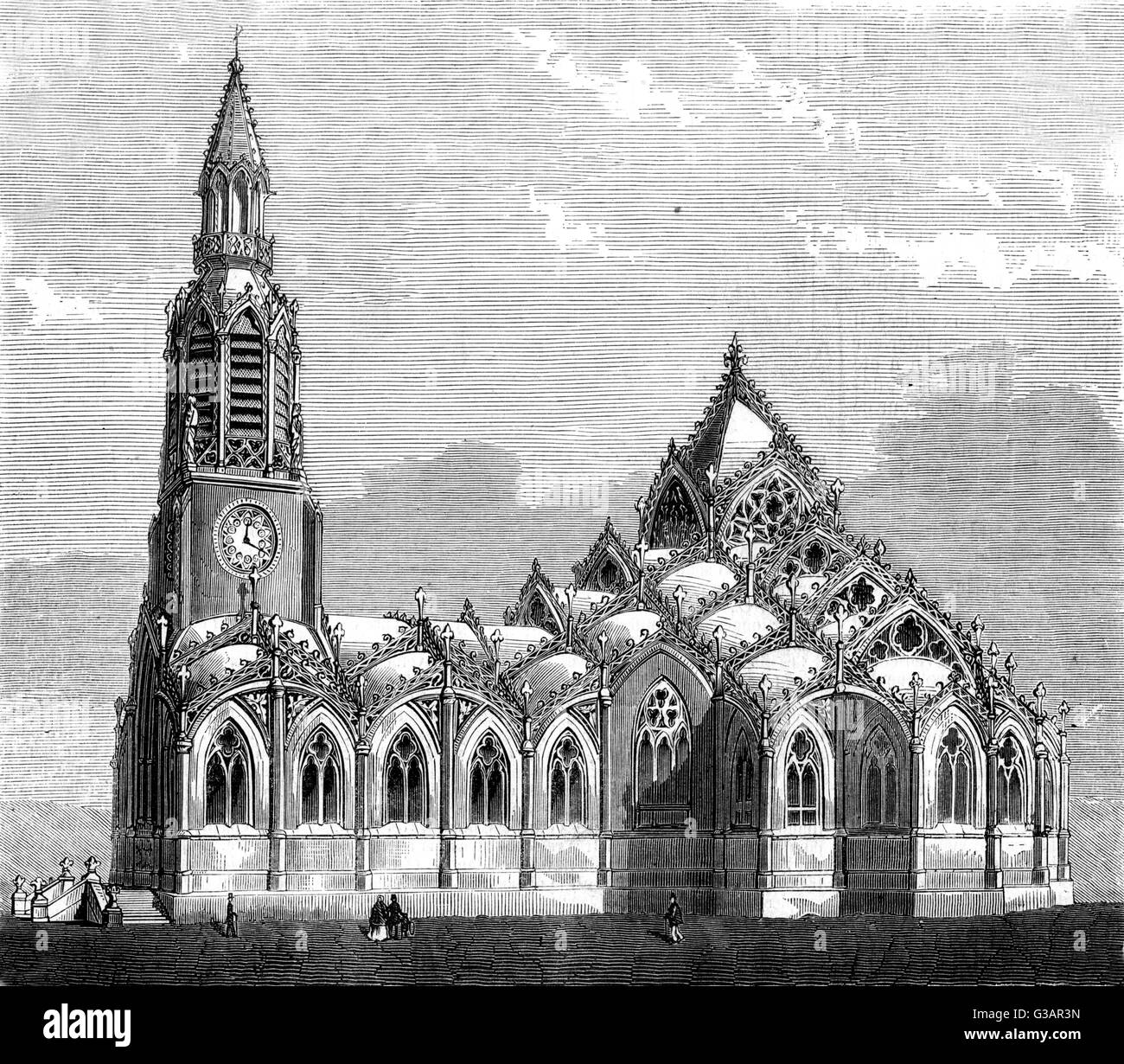 Paris, France - Église Saint-André, chaussée d'Antin. Banque D'Images