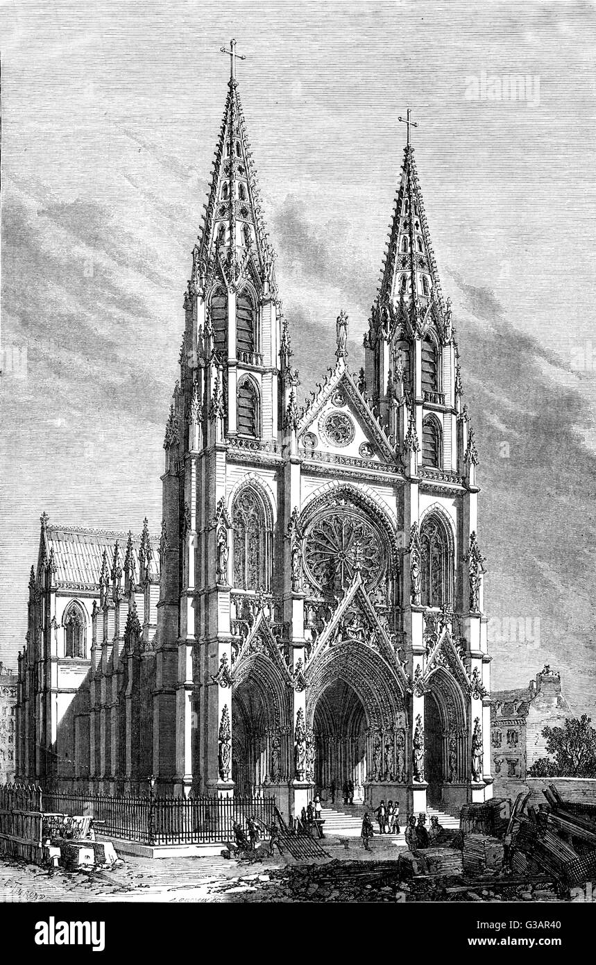 Paris, France - Eglise Sainte Clothilde et Sainte Valere Banque D'Images