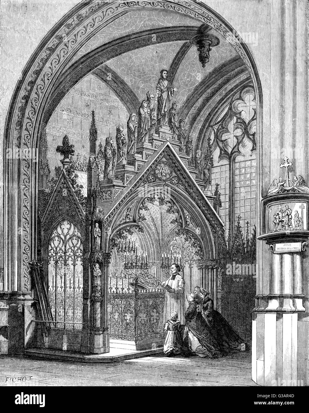 Paris, France - Église Saint-Etienne du Mont. Banque D'Images