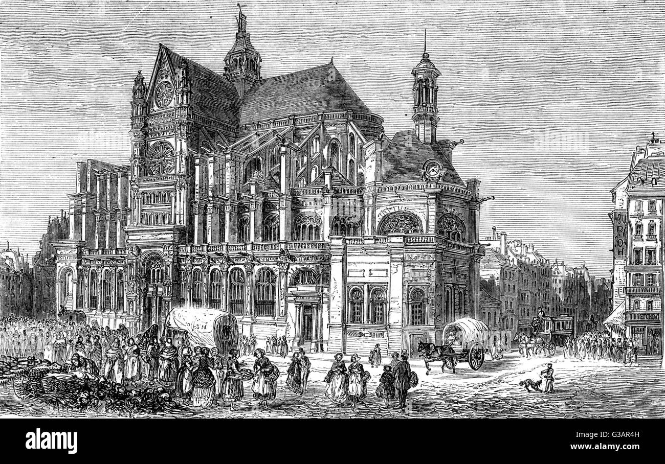 Paris, France - Église Saint-Eustache. Banque D'Images