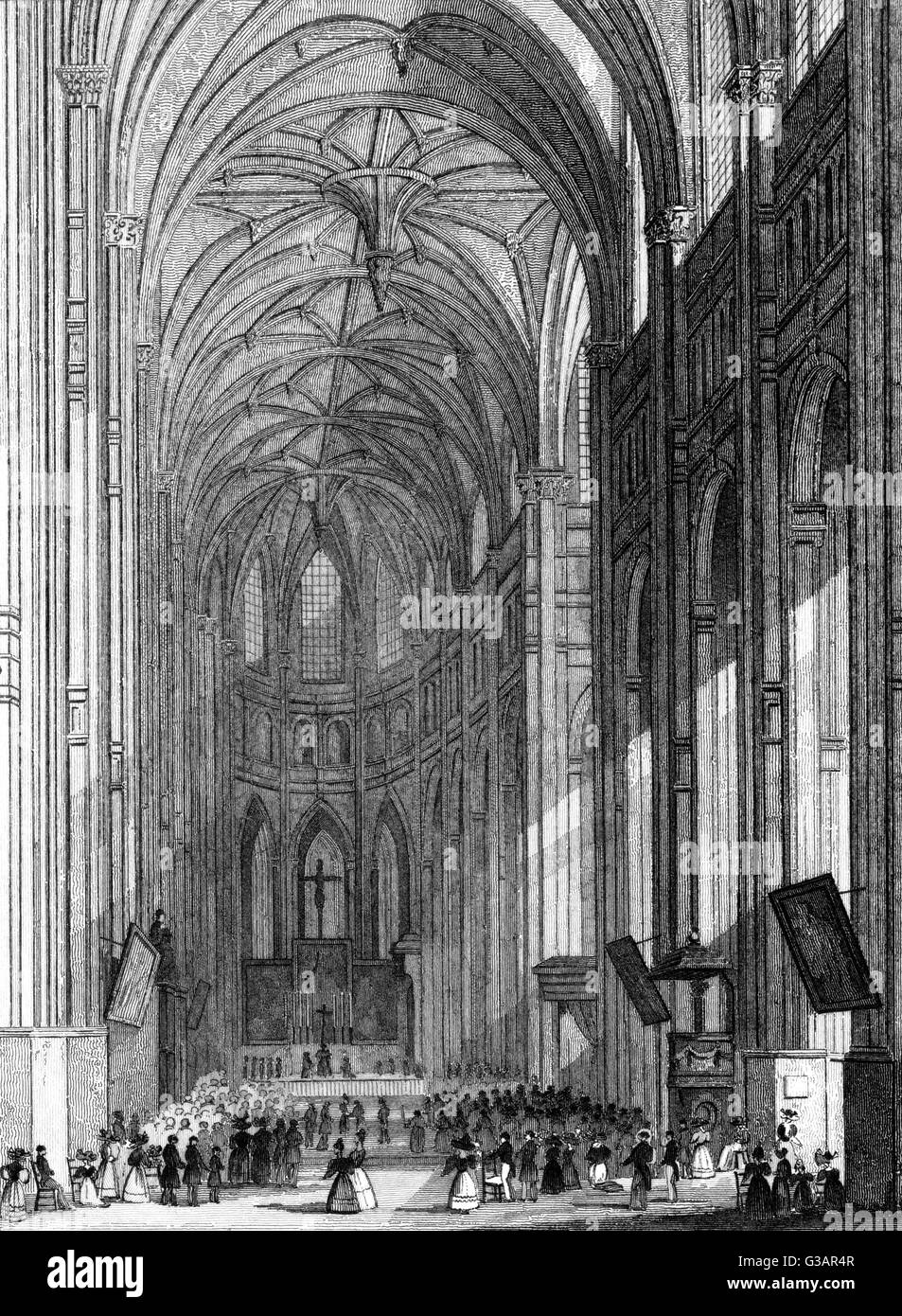 Paris, France - Église Saint-Eustache. Banque D'Images