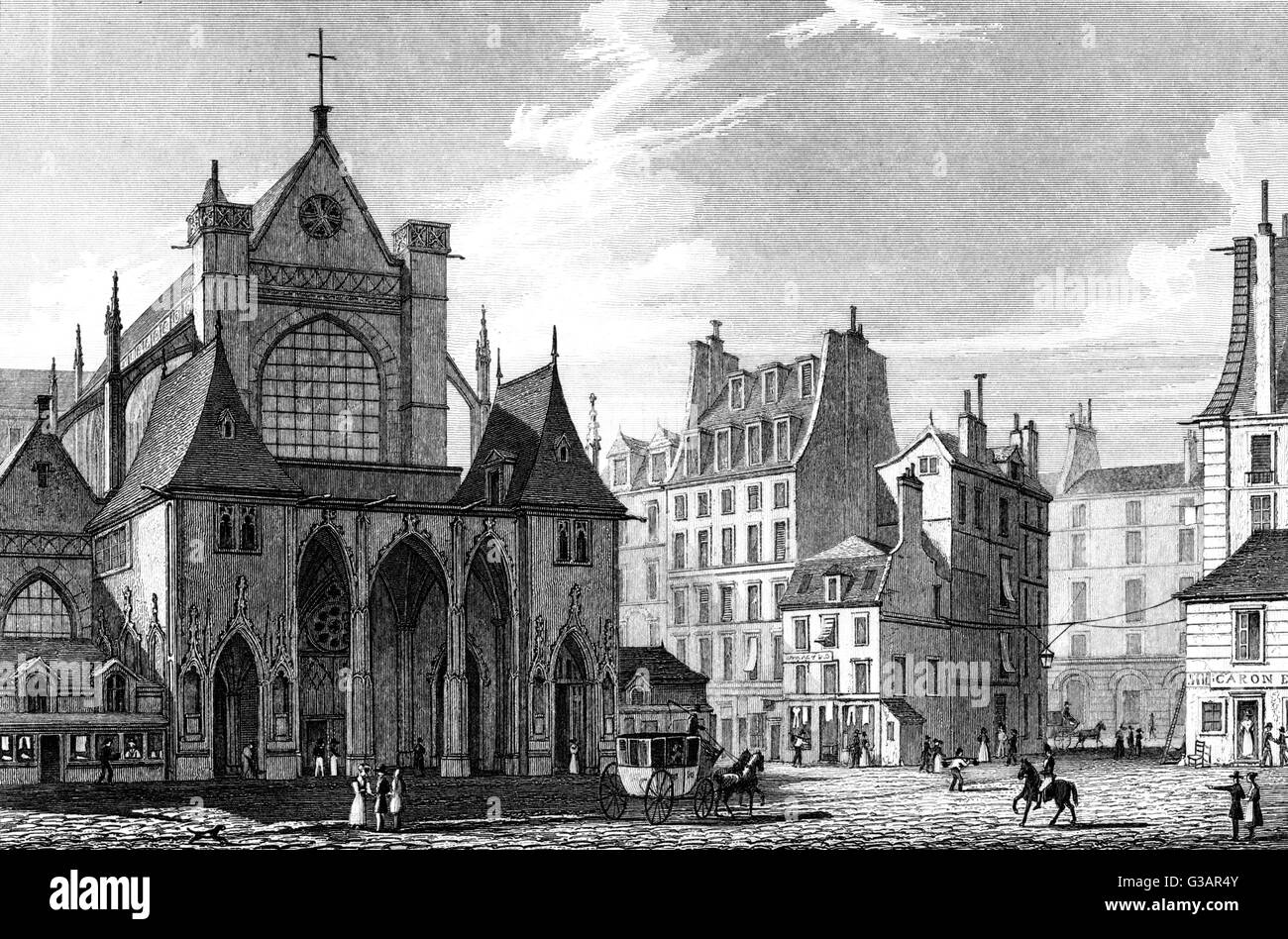 Paris, France - Eglise Saint Germain l'Auxerrois. Banque D'Images