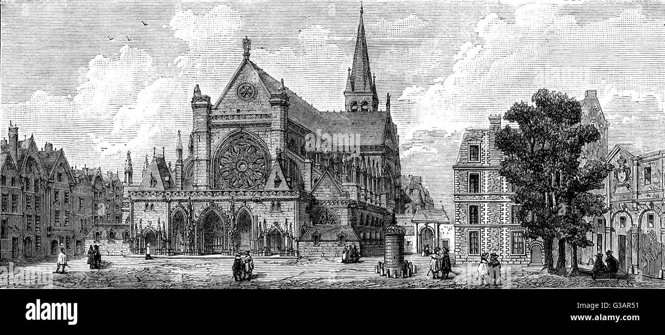 Paris, France - Eglise Saint Germain l'Auxerrois. Banque D'Images