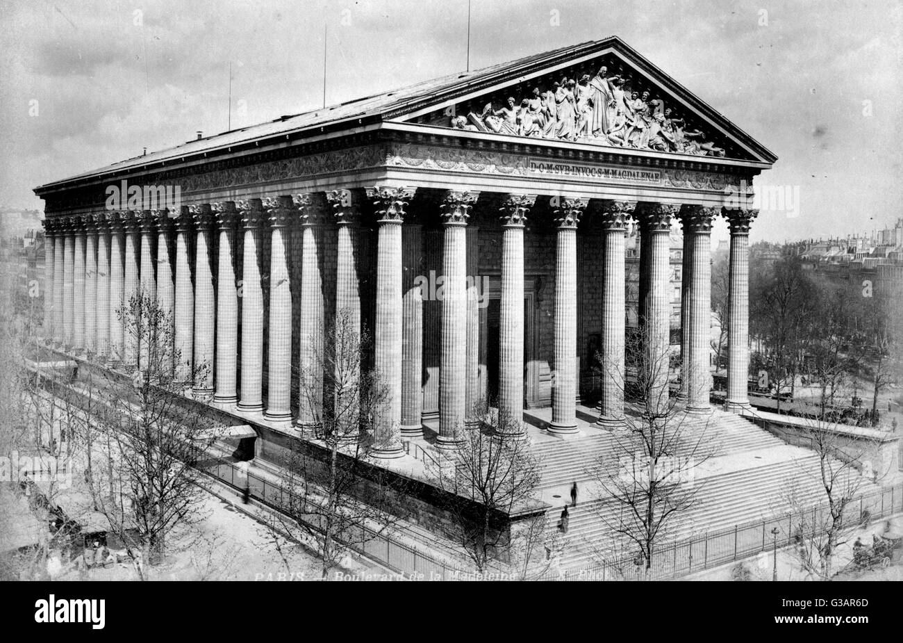 Paris, France - Église de la Madeleine. Banque D'Images