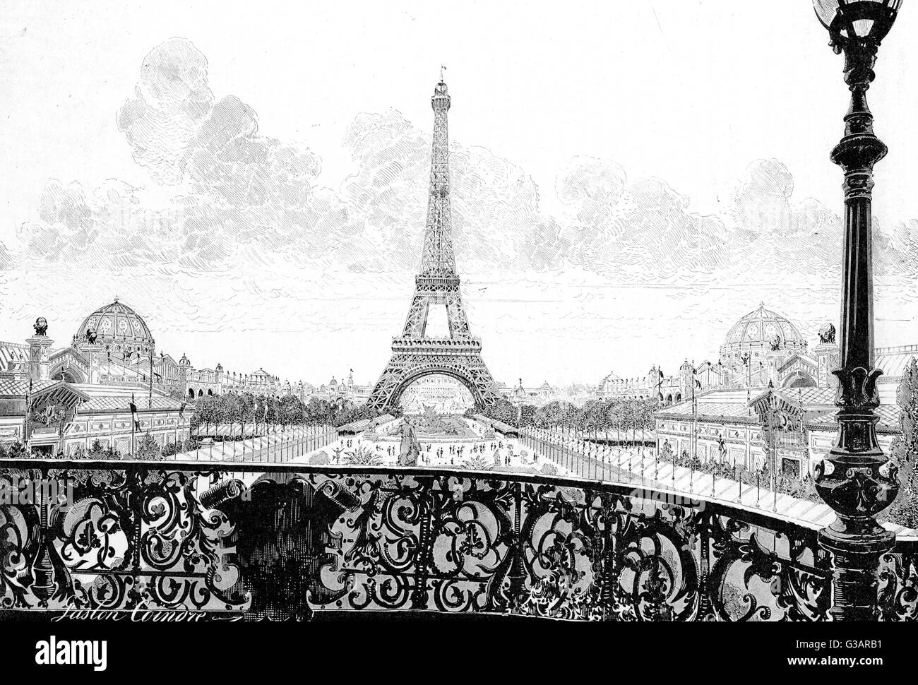 Paris, France - la Tour Eiffel. Banque D'Images