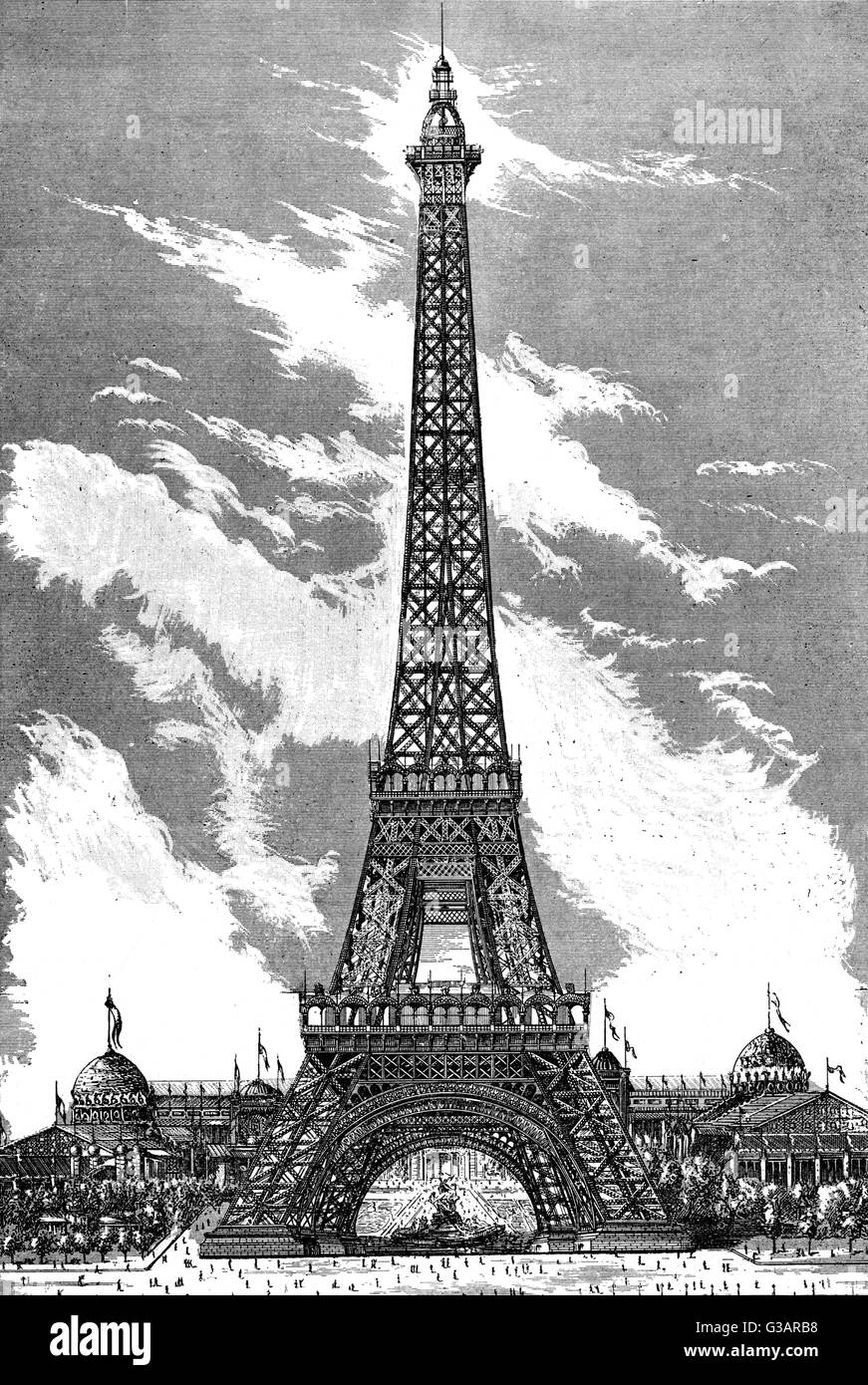 Paris, France - la Tour Eiffel. Banque D'Images