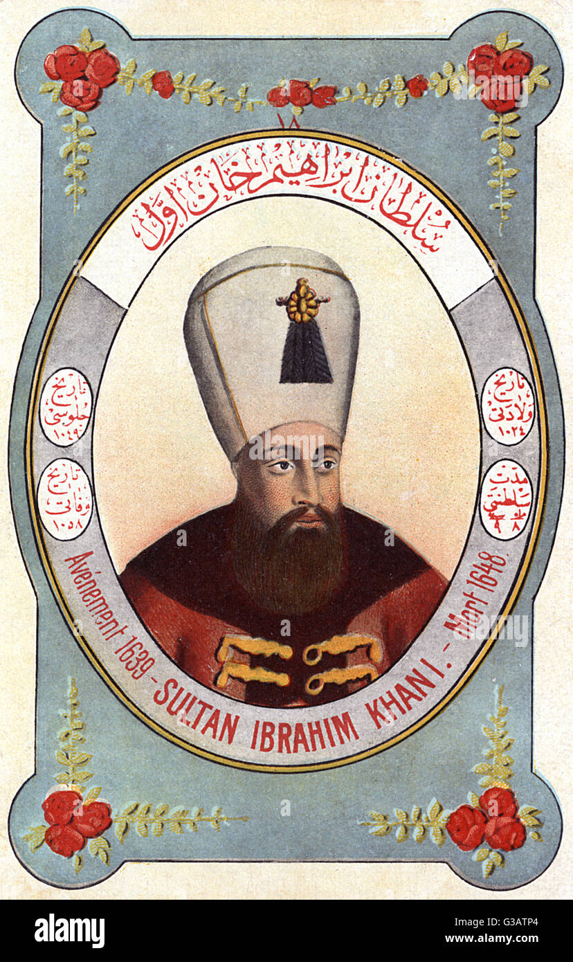 Sultan Ibrahim - dirigeant des Turcs ottomans Banque D'Images