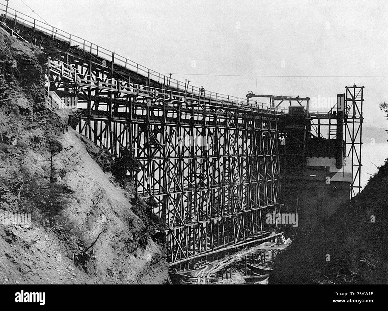 Pier, mine de fer Wabana, Belle Isle (Terre-Neuve) Banque D'Images