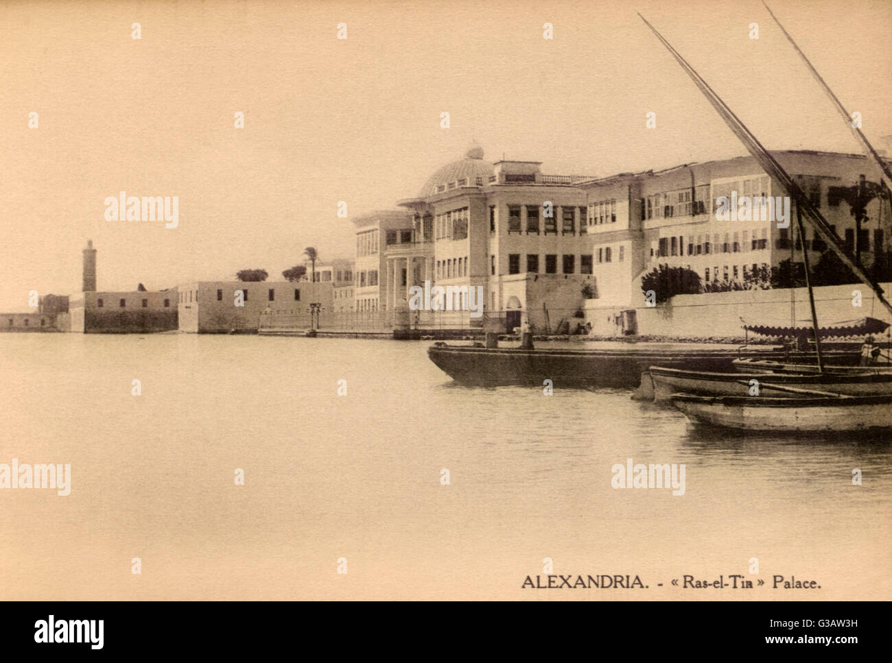 Alexandrie, Egypte - Palais Ras-el-Tiin Banque D'Images