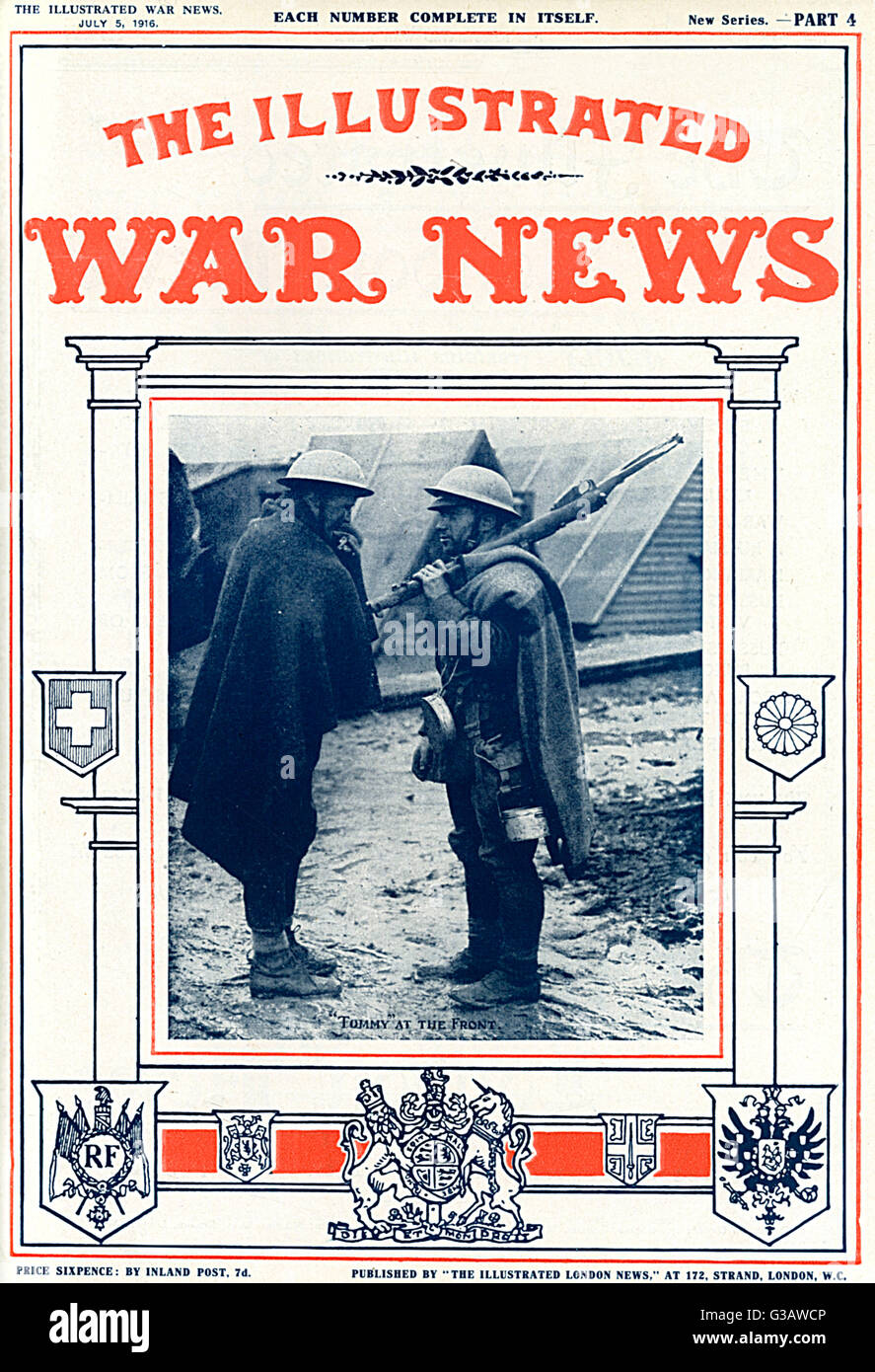 Nouvelles illustrées de la guerre - Tommy au front Banque D'Images
