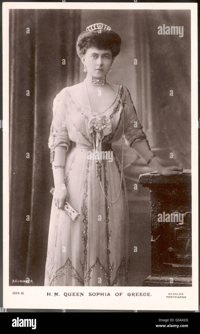 REINE SOPHIE DE GRÈCE Banque D'Images