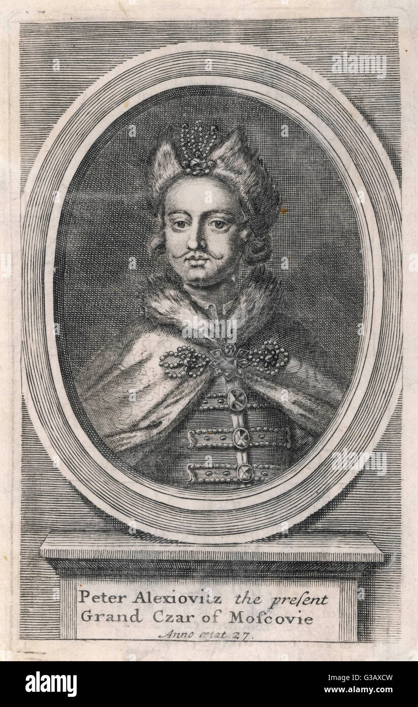 PETER I/GREAT/RUSSIE Banque D'Images