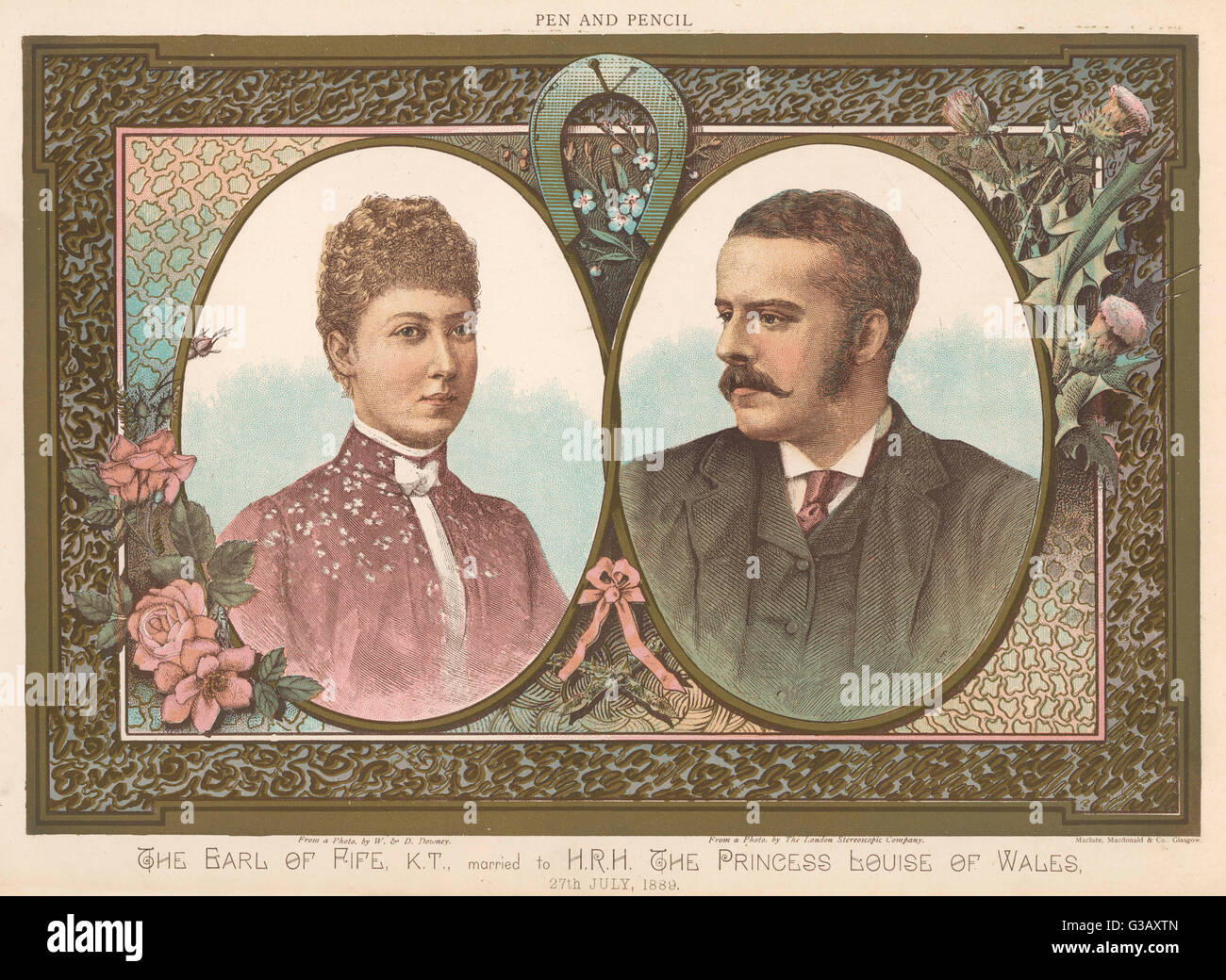 Le duc de Fife épouse la princesse Louise du pays de Galles Banque D'Images