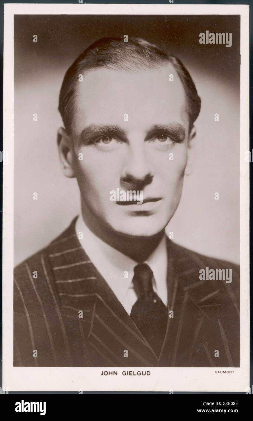 JOHN GIELGUD Banque D'Images