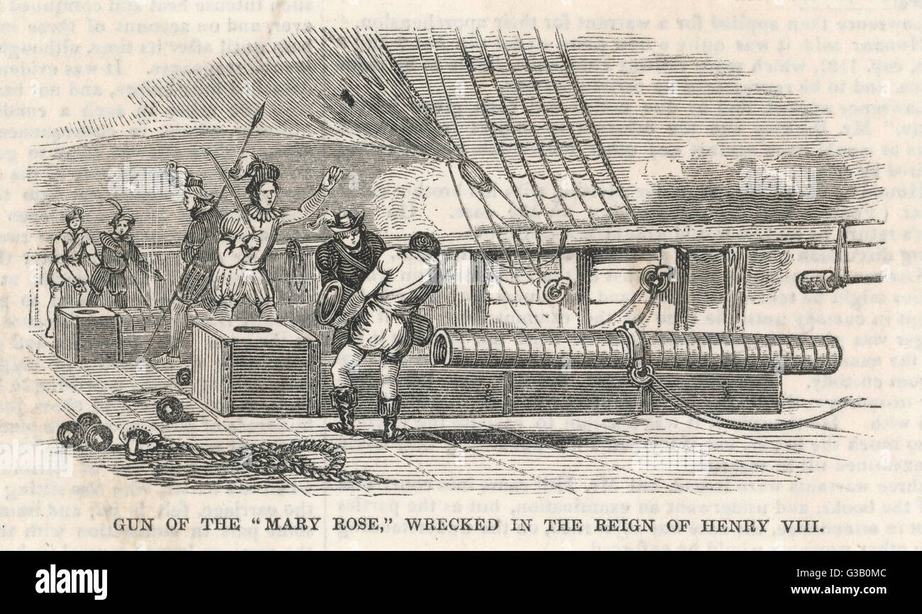 CANON SUR « MARY ROSE » Banque D'Images