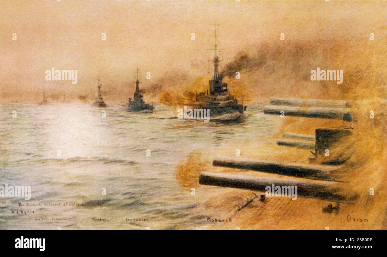 WW1 - bataille de Jutland Banque D'Images