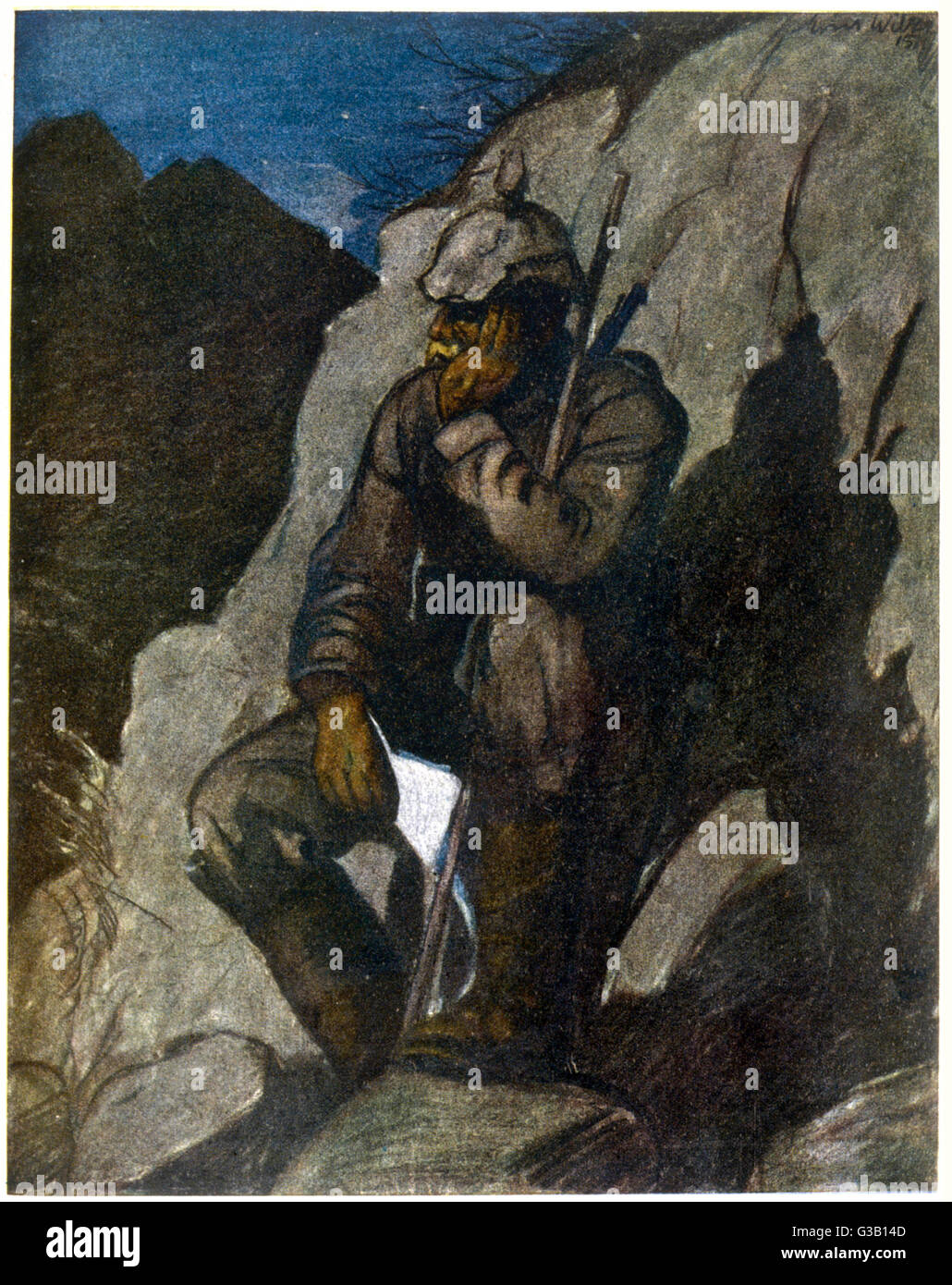 1916/SOLDAT ALLEMAND Banque D'Images