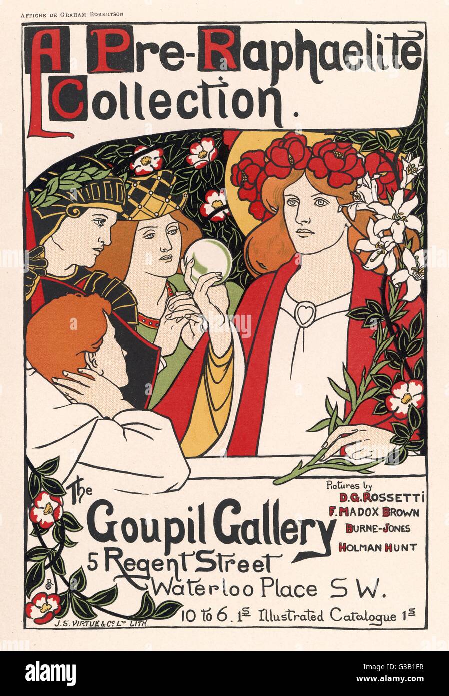 PUBLICITÉ/EXHIB PRÉ-RAPHAËL Banque D'Images