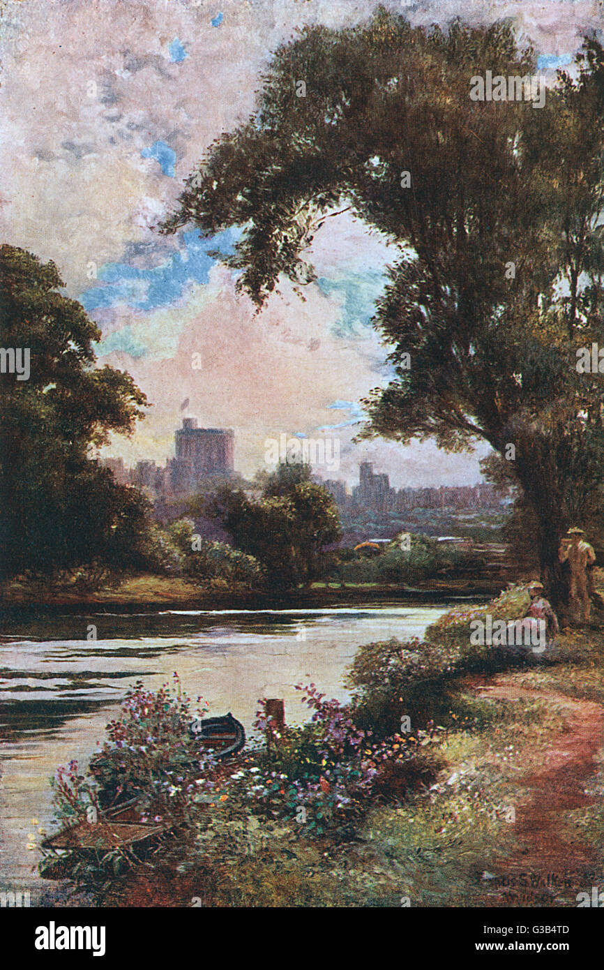 WINDSOR/THAMES 1907 Banque D'Images