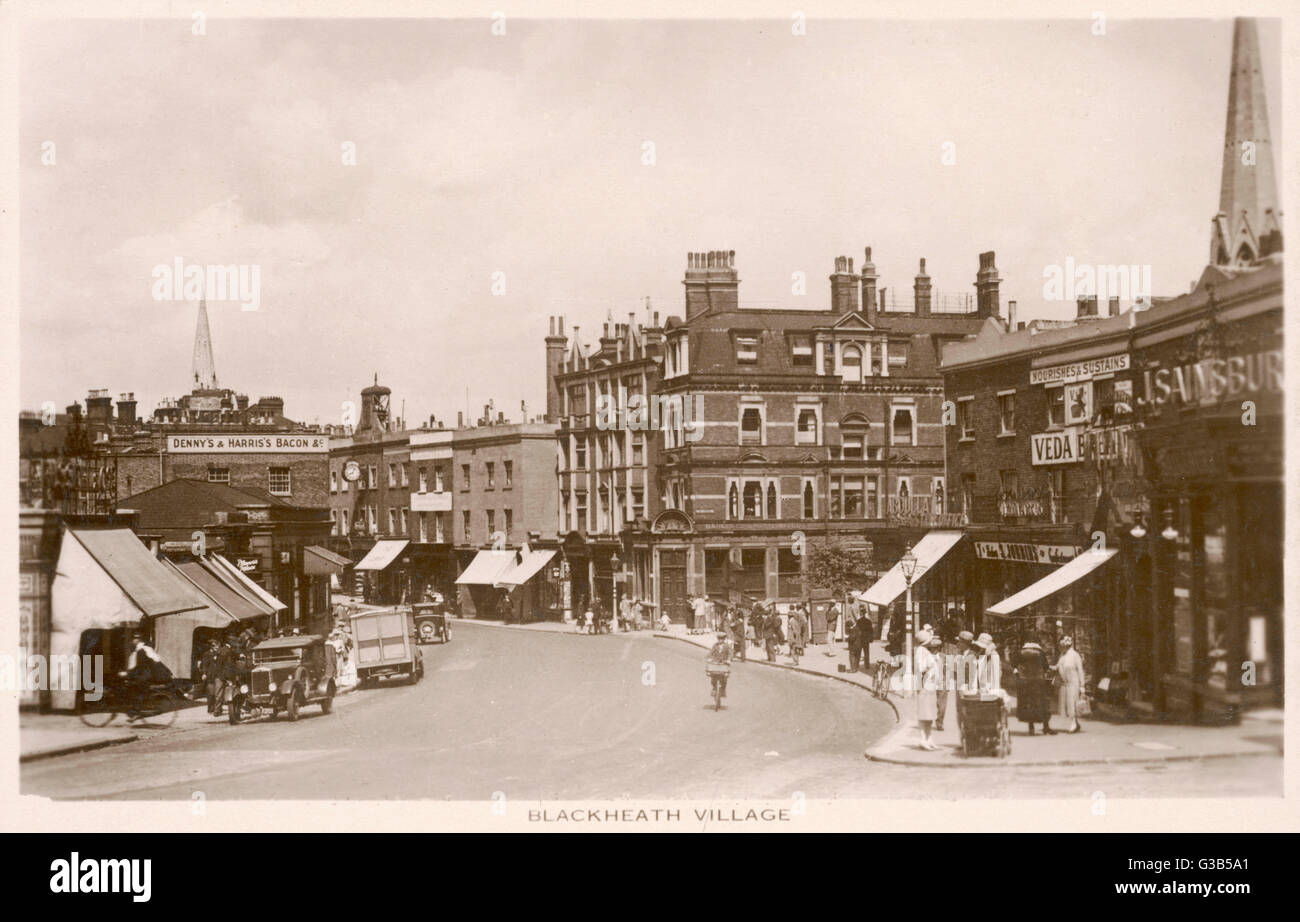 Le village de Blackheath London SE3 Date : début du xxe siècle Banque D'Images