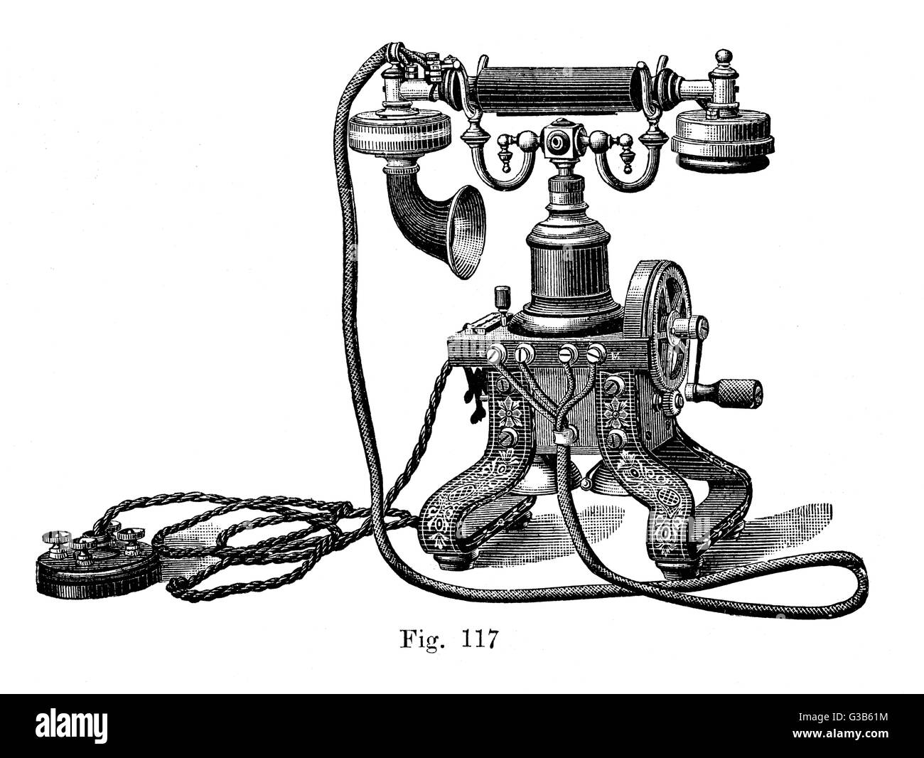 TÉLÉPHONE DE TABLE ERICSSON - 1 Banque D'Images