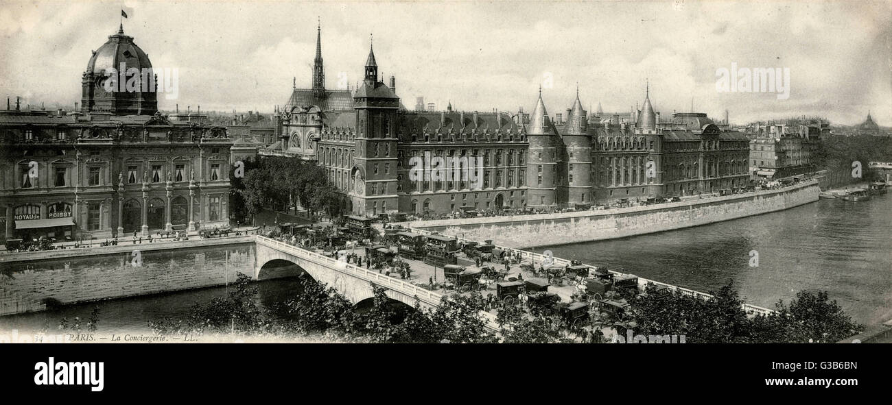Paris la conciergerie 1905 Banque D'Images