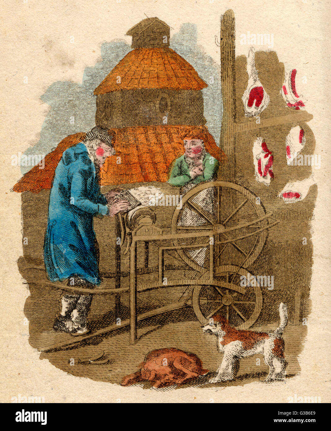 CARTON PUBLICITAIRE VERS 1900 Boucherie & Jambon & Cochon Pub Cuisine