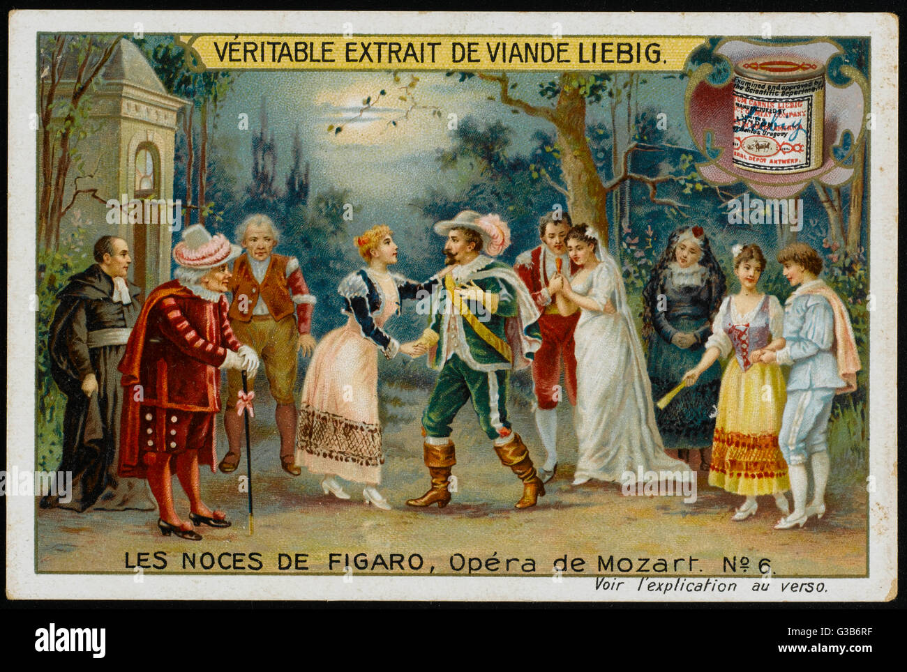 (Le Mariage de Figaro) La Comtesse pardonne les compter pour ses infidélités et toutes les extrémités heureux... Date : première effectuée 1786 Banque D'Images