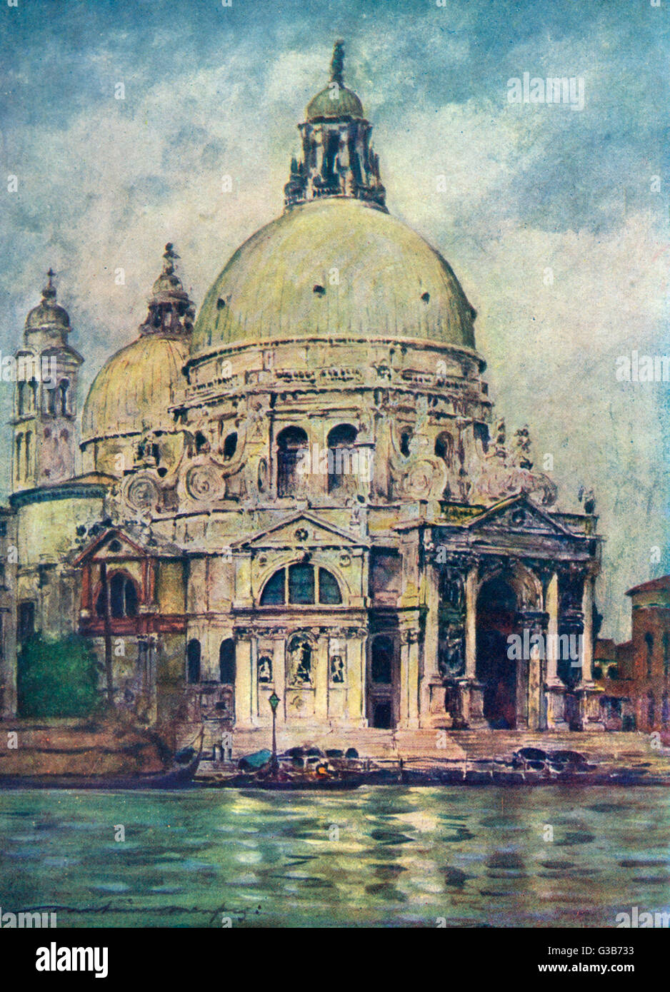 Venise - S Maria Salute Banque D'Images