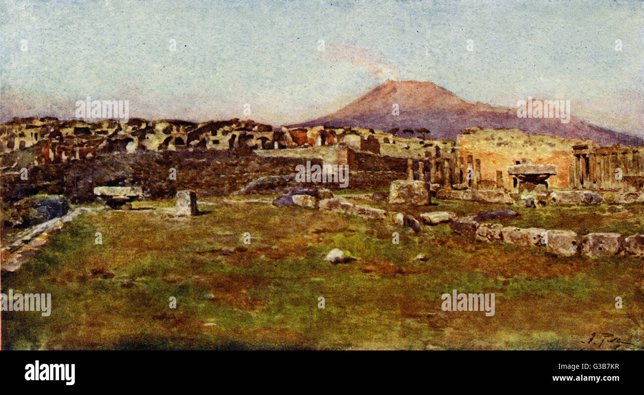 FORUM TRIANGULAIRE DE POMPÉI Banque D'Images