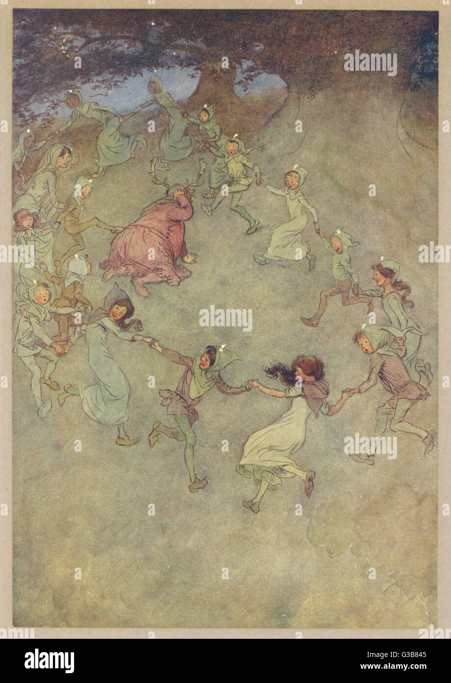 Merry Wives, Windsor Forest Banque D'Images