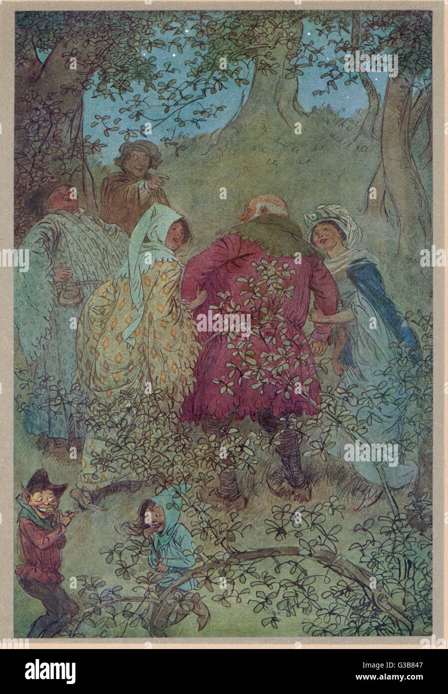 JOYEUSES ÉPOUSES DE WINDSOR Banque D'Images