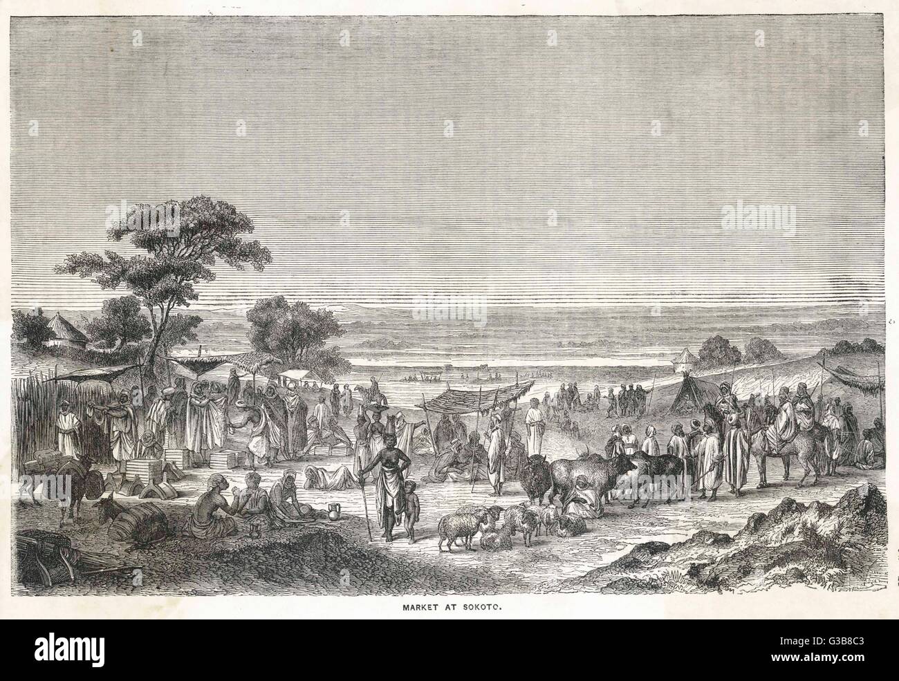 NIGÉRIA/SOKOTO 1850S Banque D'Images
