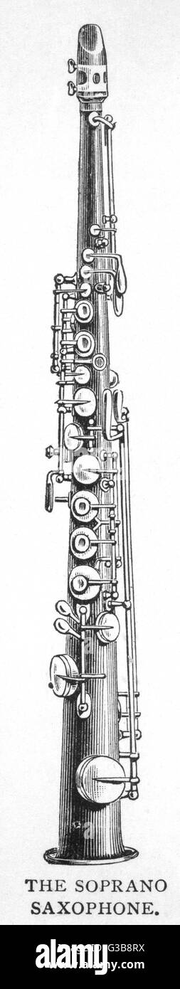 Saxophone Soprano Banque D'Images