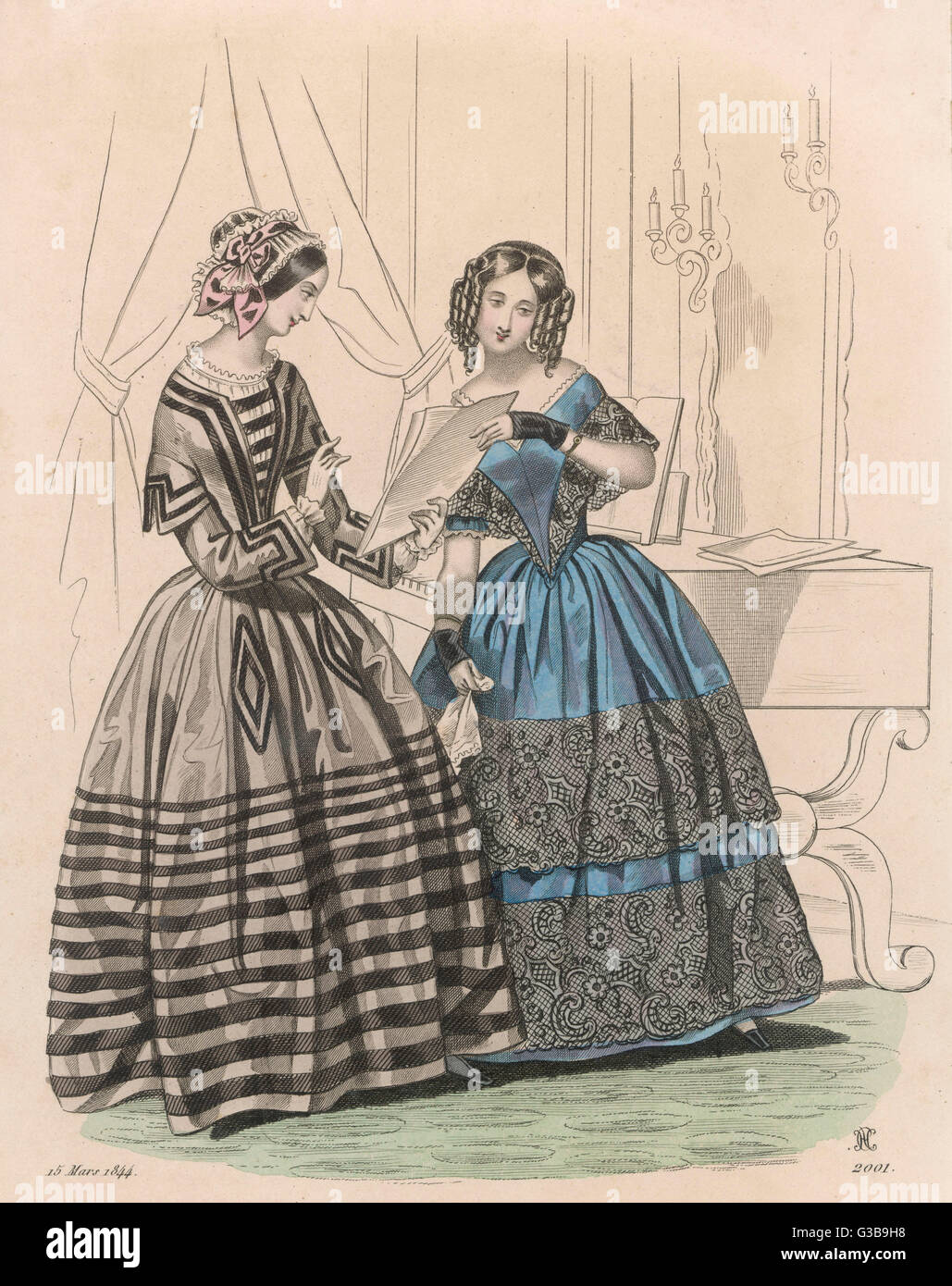 Costume 1844 Banque D'Images