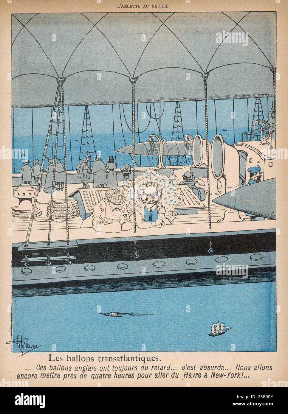 La traversée de l'Atlantique Banque D'Images