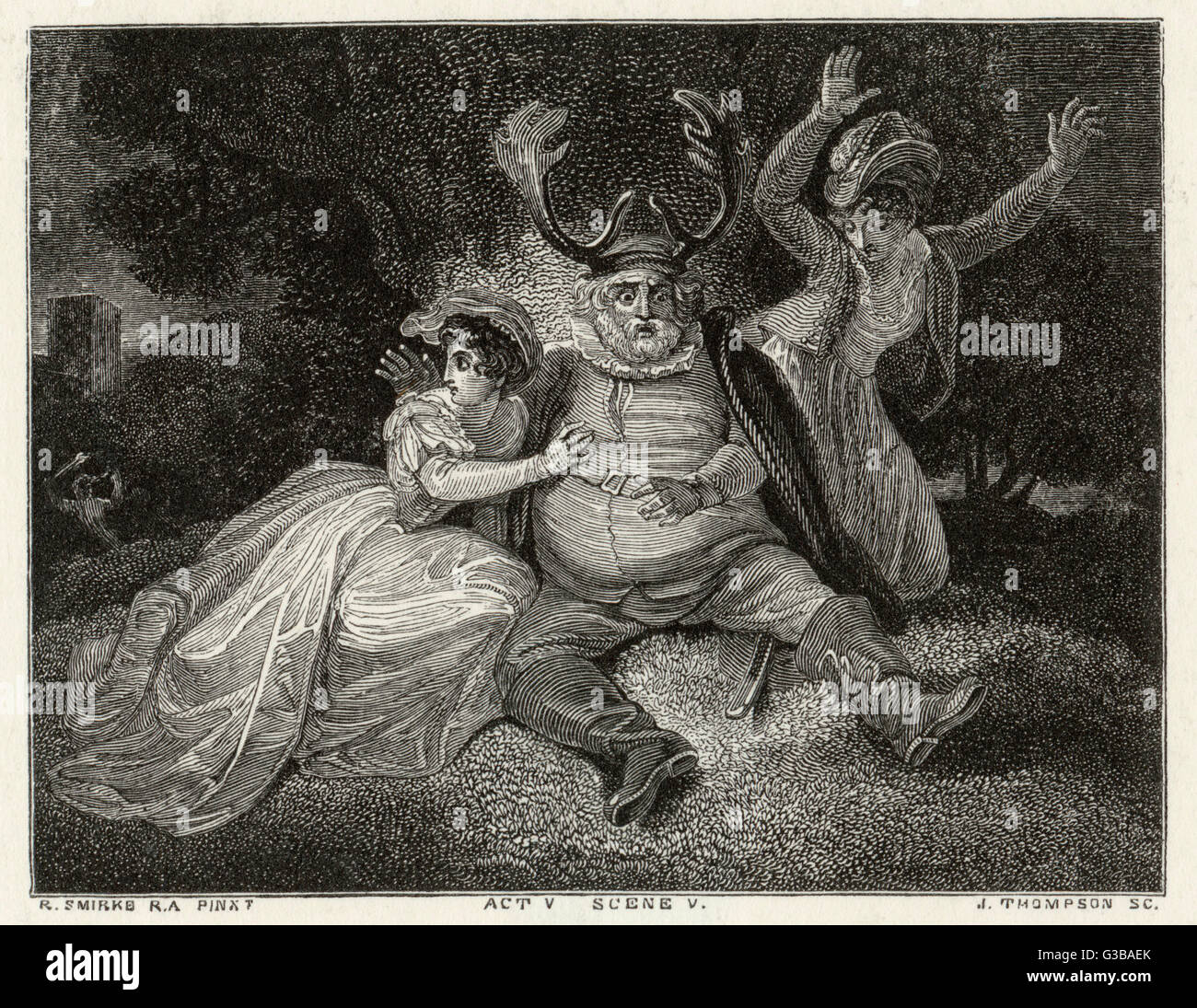 JOYEUSES ÉPOUSES DE WINDSOR Banque D'Images